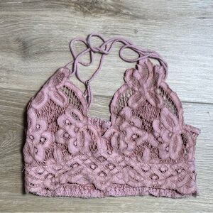 Free People Blush Lace Bralette Size Small